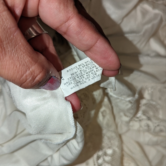 Vtg ShadowlineIvory Nightgown & Robe Set Sz S Lace Full Length. - Picture 13 of 16